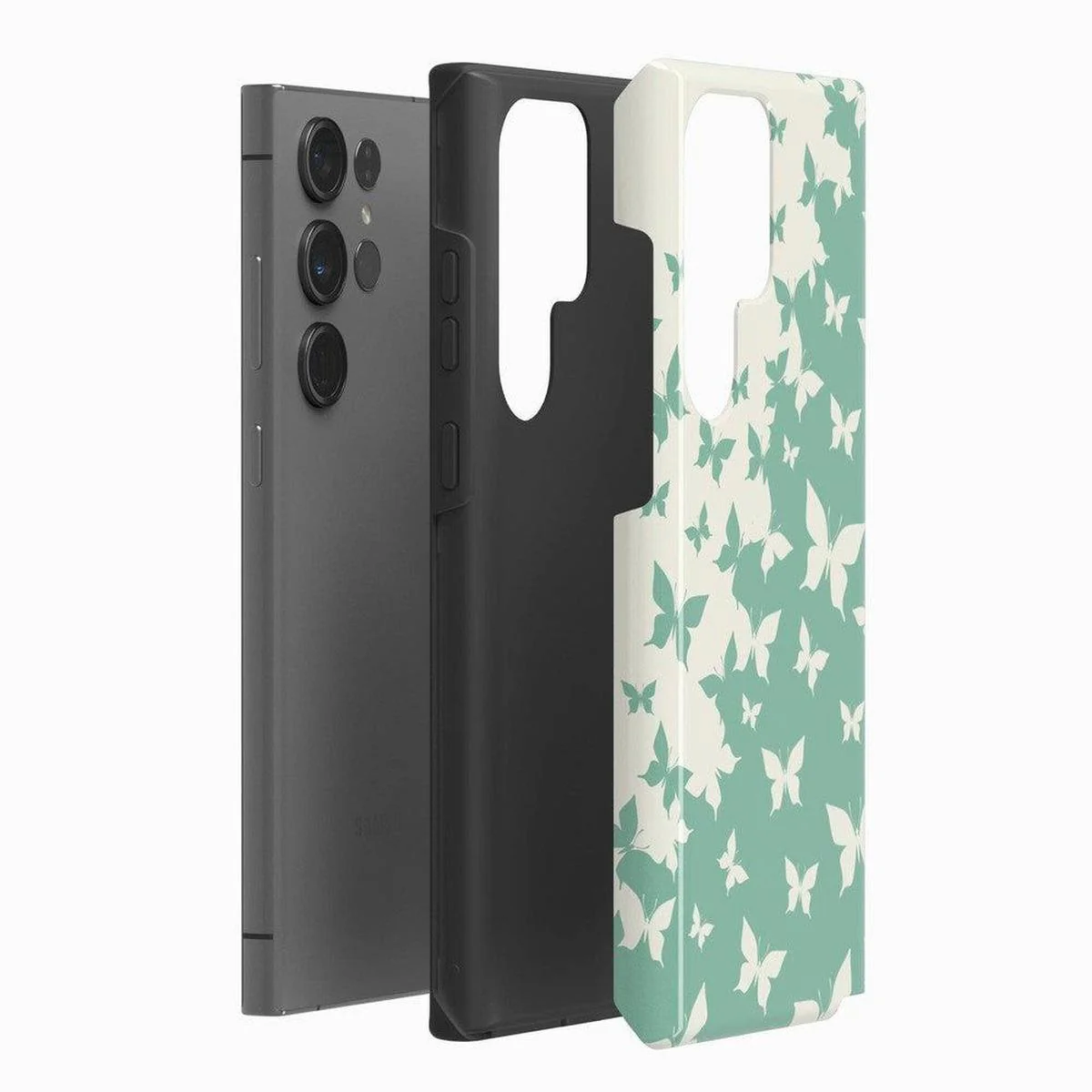 Butterfly Effect | Sage Colorblock Samsung Case - Image 6