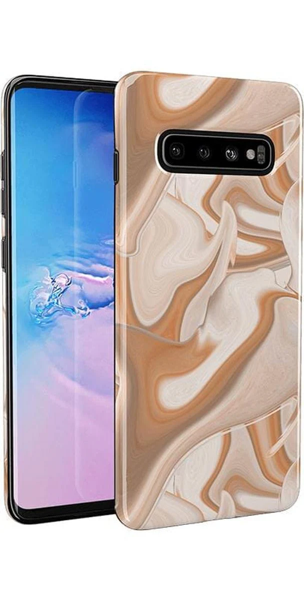 Caramel Delight | Marble Swirl Samsung Case - Image 5