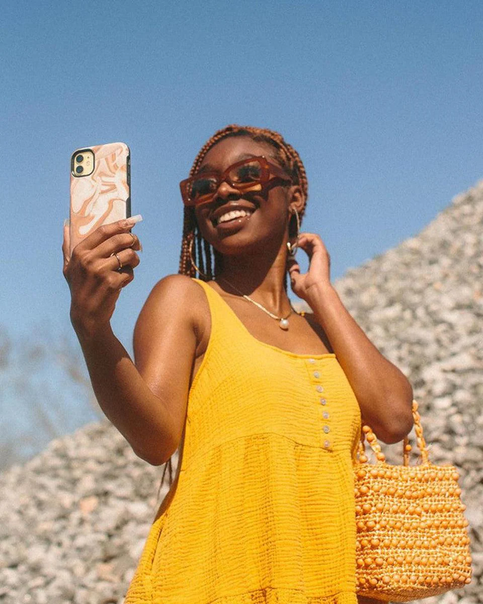 Caramel Delight | Marble Swirl Samsung Case - Image 8
