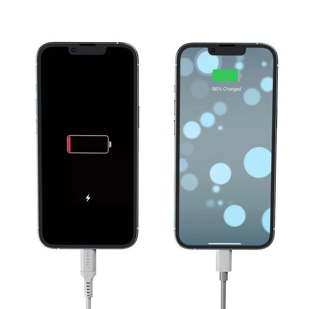 Fast Charging Cable | MFi Certified Lightning to USB-C Cord - White Cord - Image 5