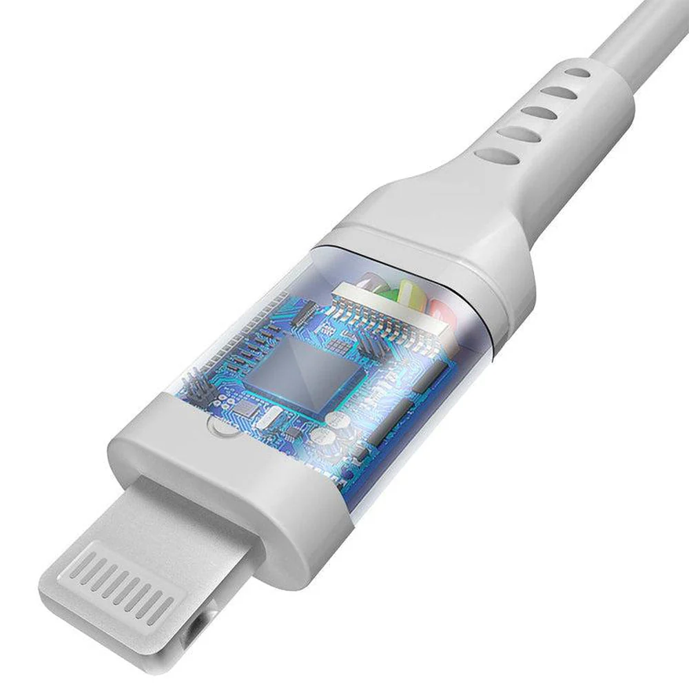 Fast Charging Cable | MFi Certified Lightning to USB-C Cord - White Cord - Image 6