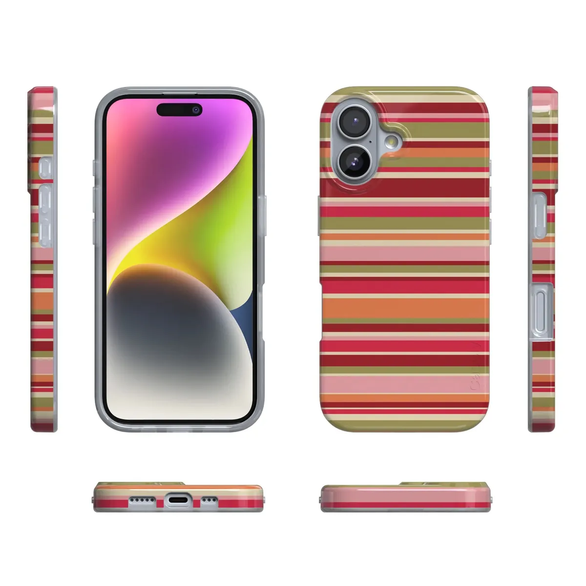 Citrus Stripes | Poolside Print Case - Image 95