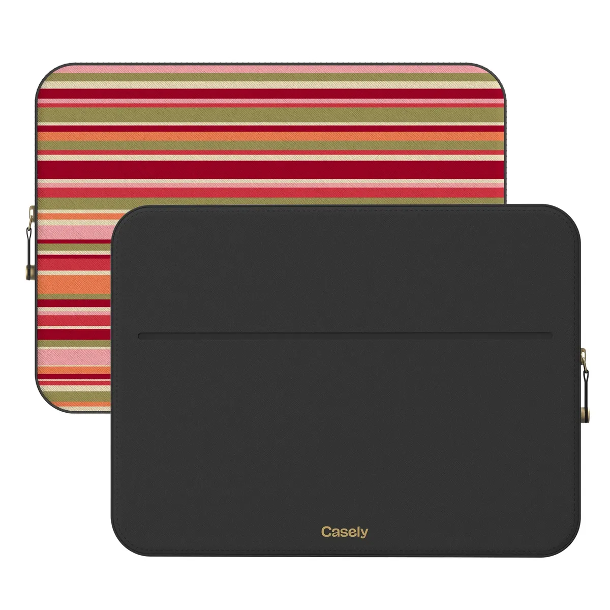 Citrus Stripes | Poolside Print Laptop Case - Image 2