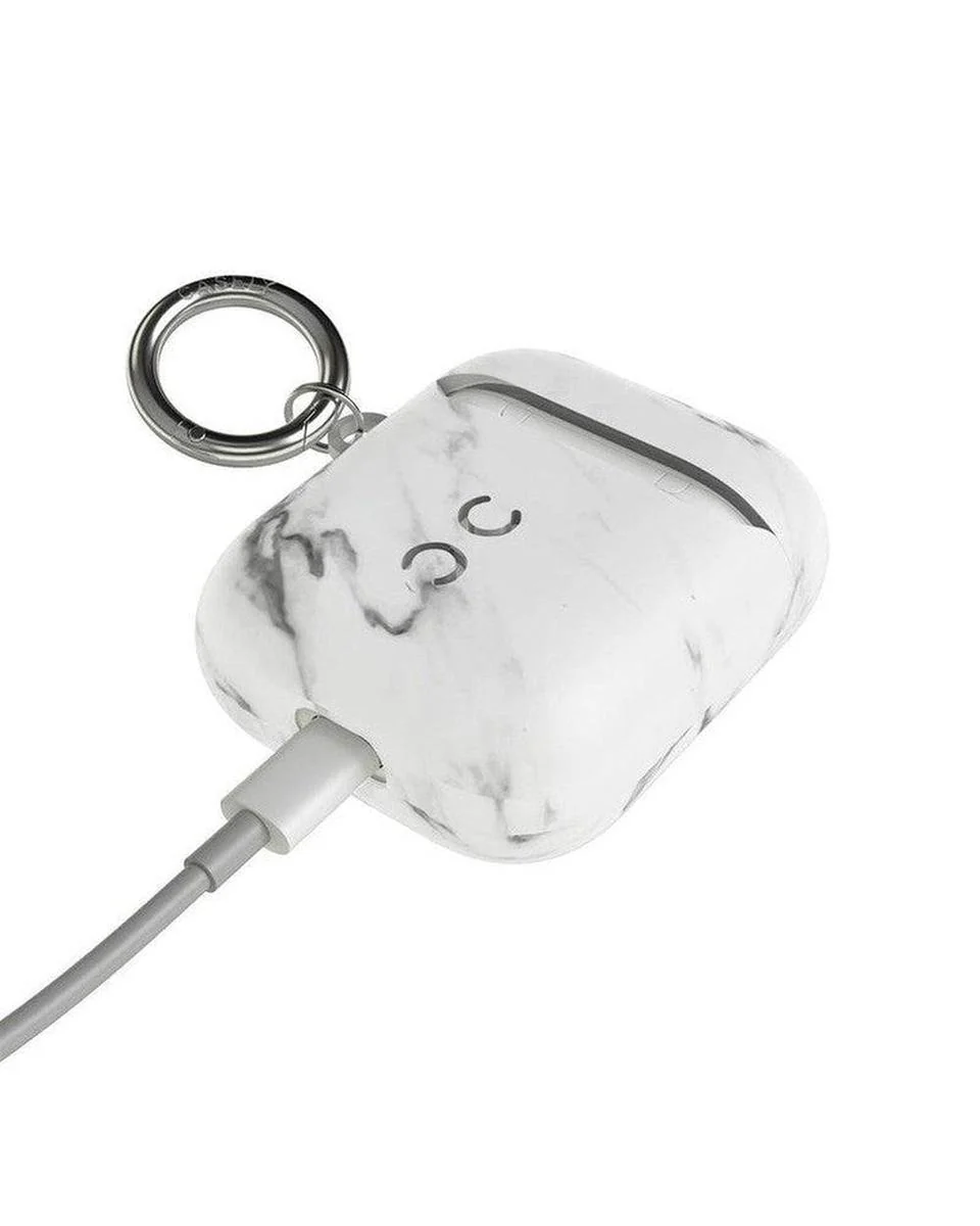 Take Me for Granite | White Marble AirPods Case - Image 8