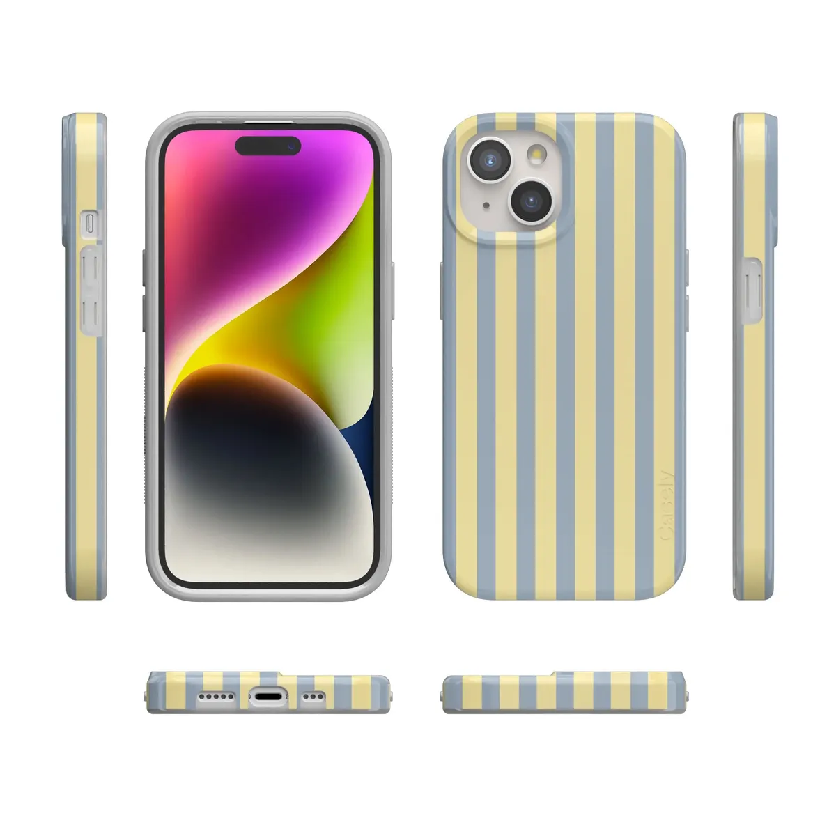 Coastline Stripes | Blue & Yellow Case - Image 105