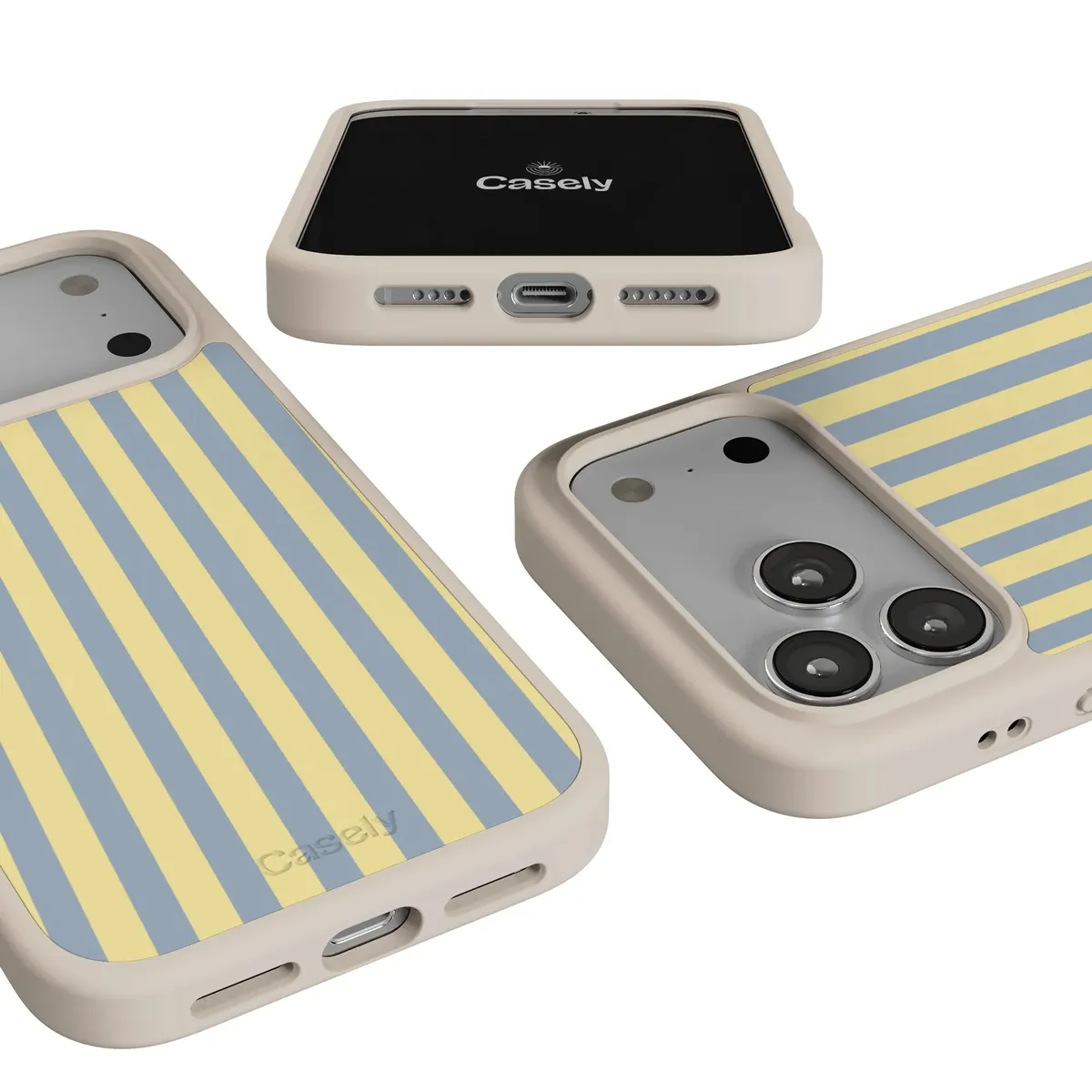 Coastline Stripes | Blue & Yellow Case - Image 171