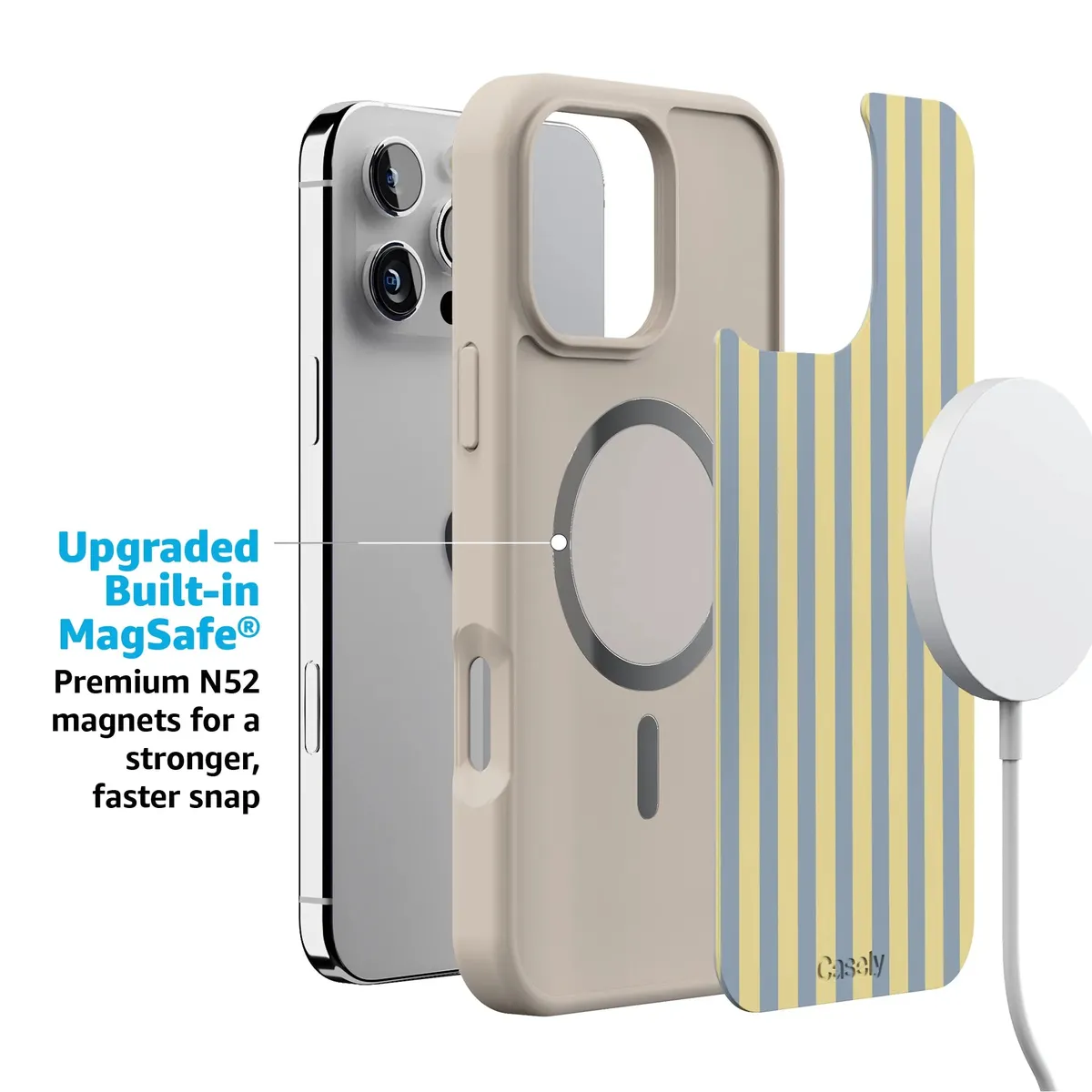 Coastline Stripes | Blue & Yellow Case - Image 189