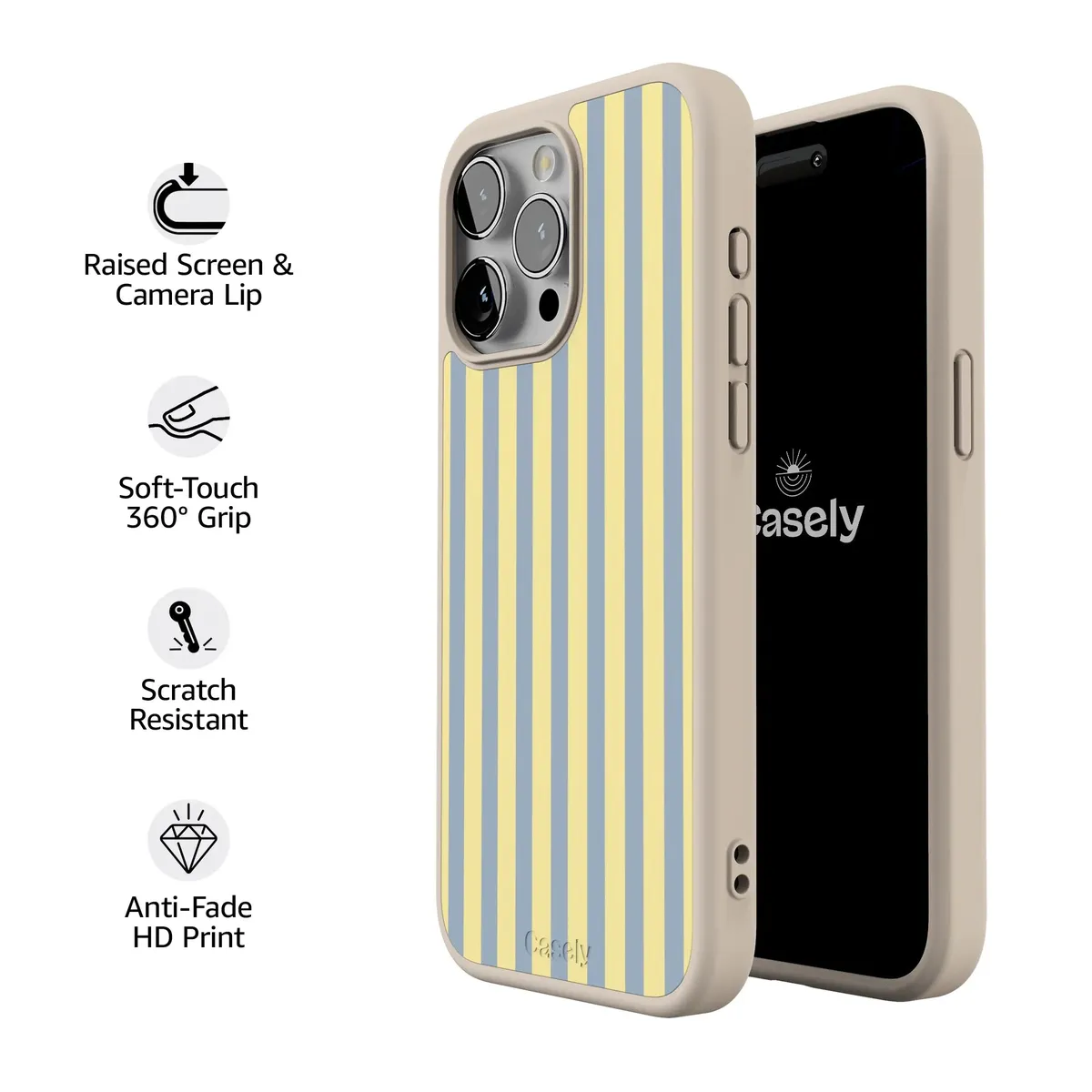 Coastline Stripes | Blue & Yellow Case - Image 194