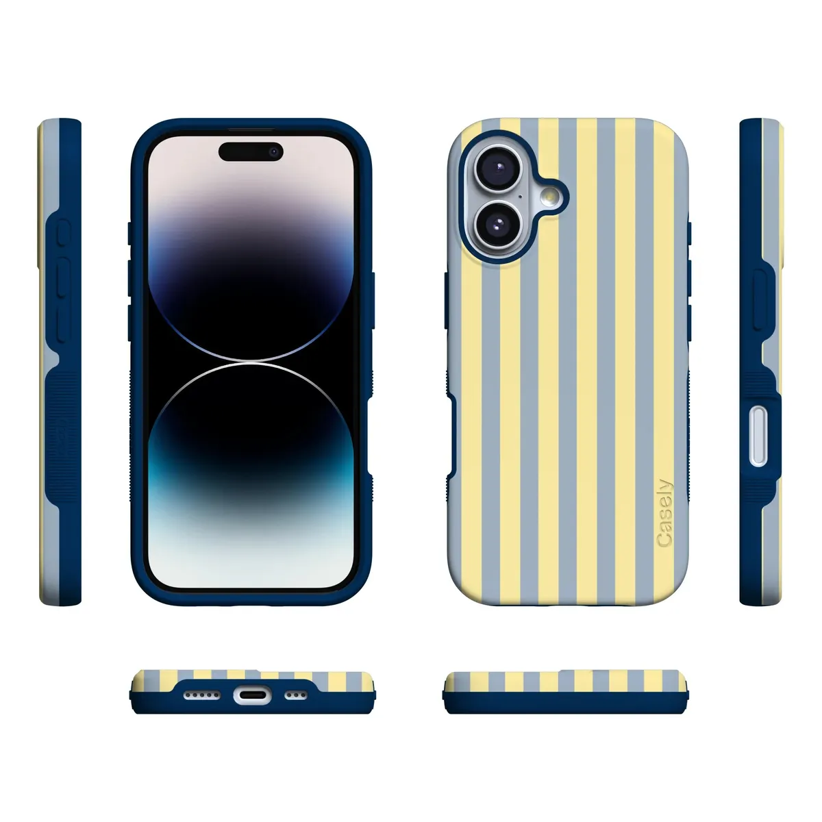 Coastline Stripes | Blue & Yellow Case - Image 25