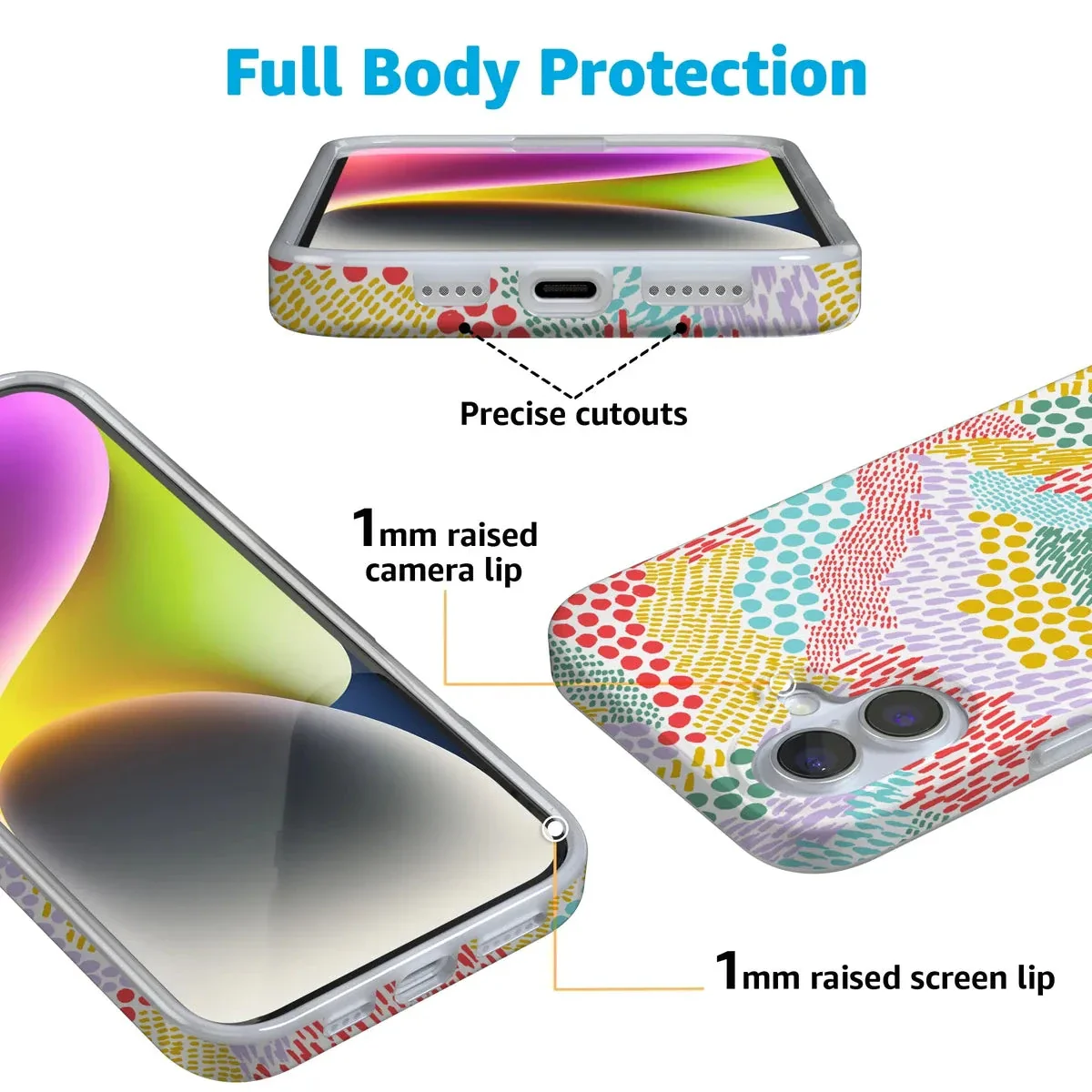 Color Me Happy | Pattern Colorblock Case - Image 60