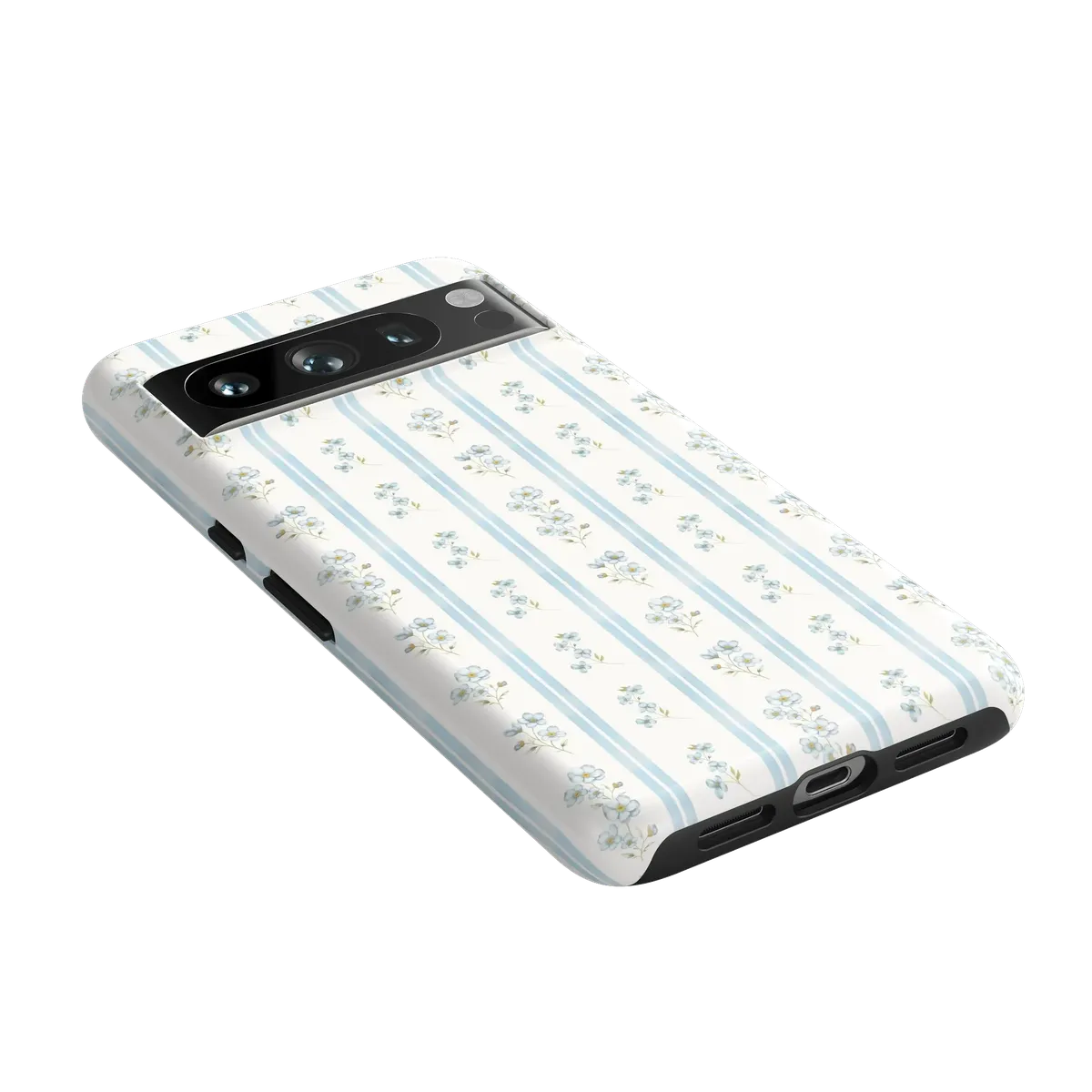Cottage Stripe | Blue Floral Case - Image 96