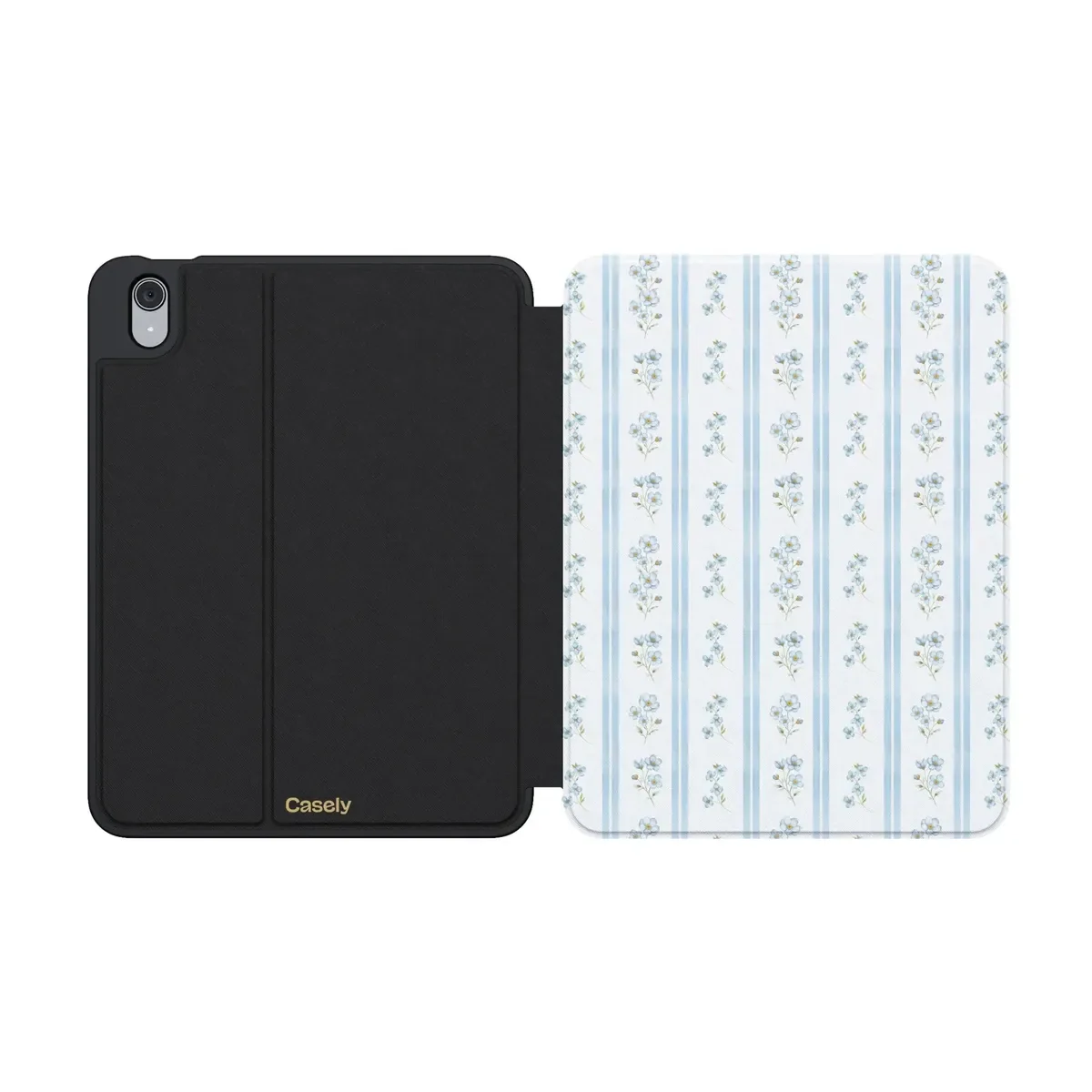 Cottage Stripe | Blue Floral iPad Case - Image 15