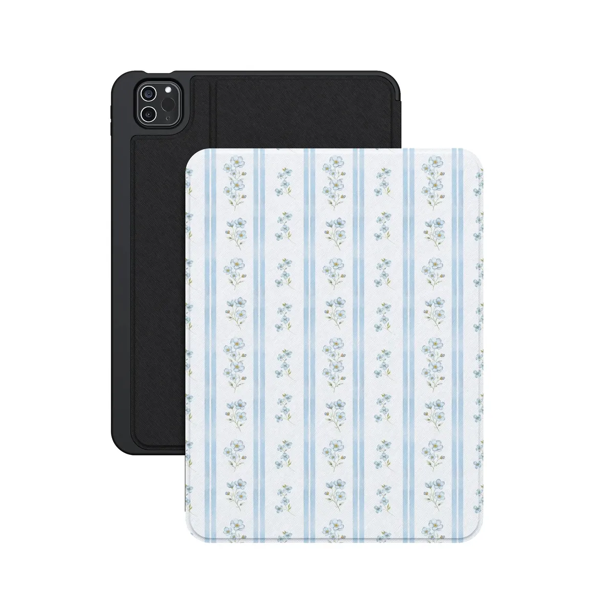 Cottage Stripe | Blue Floral iPad Case - Image 17