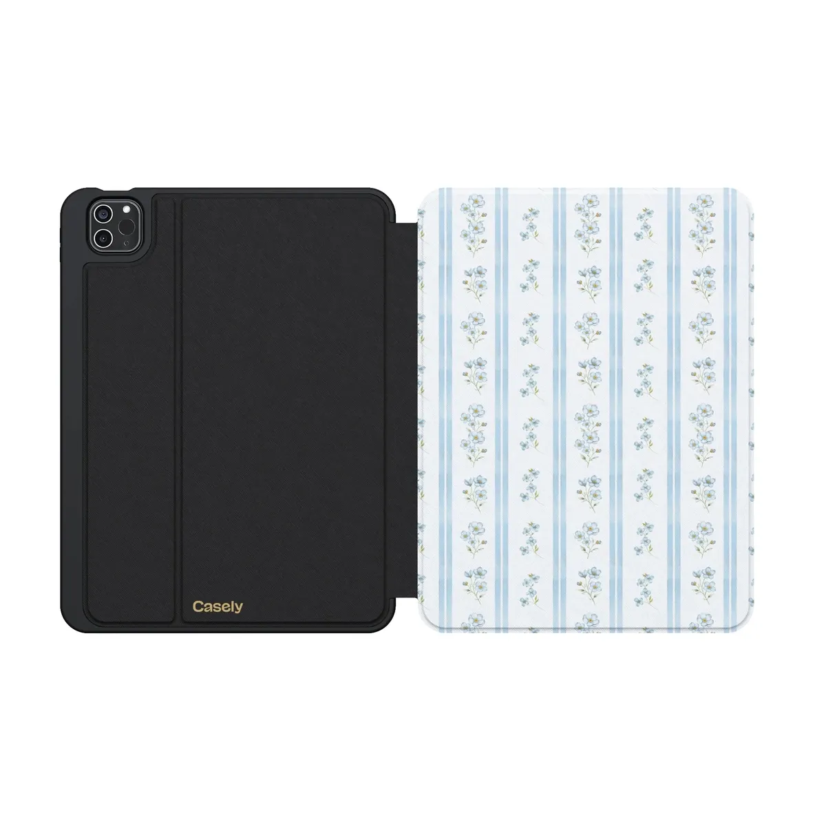 Cottage Stripe | Blue Floral iPad Case - Image 23