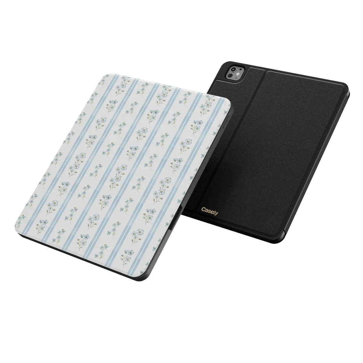 Cottage Stripe | Blue Floral iPad Case - Image 34
