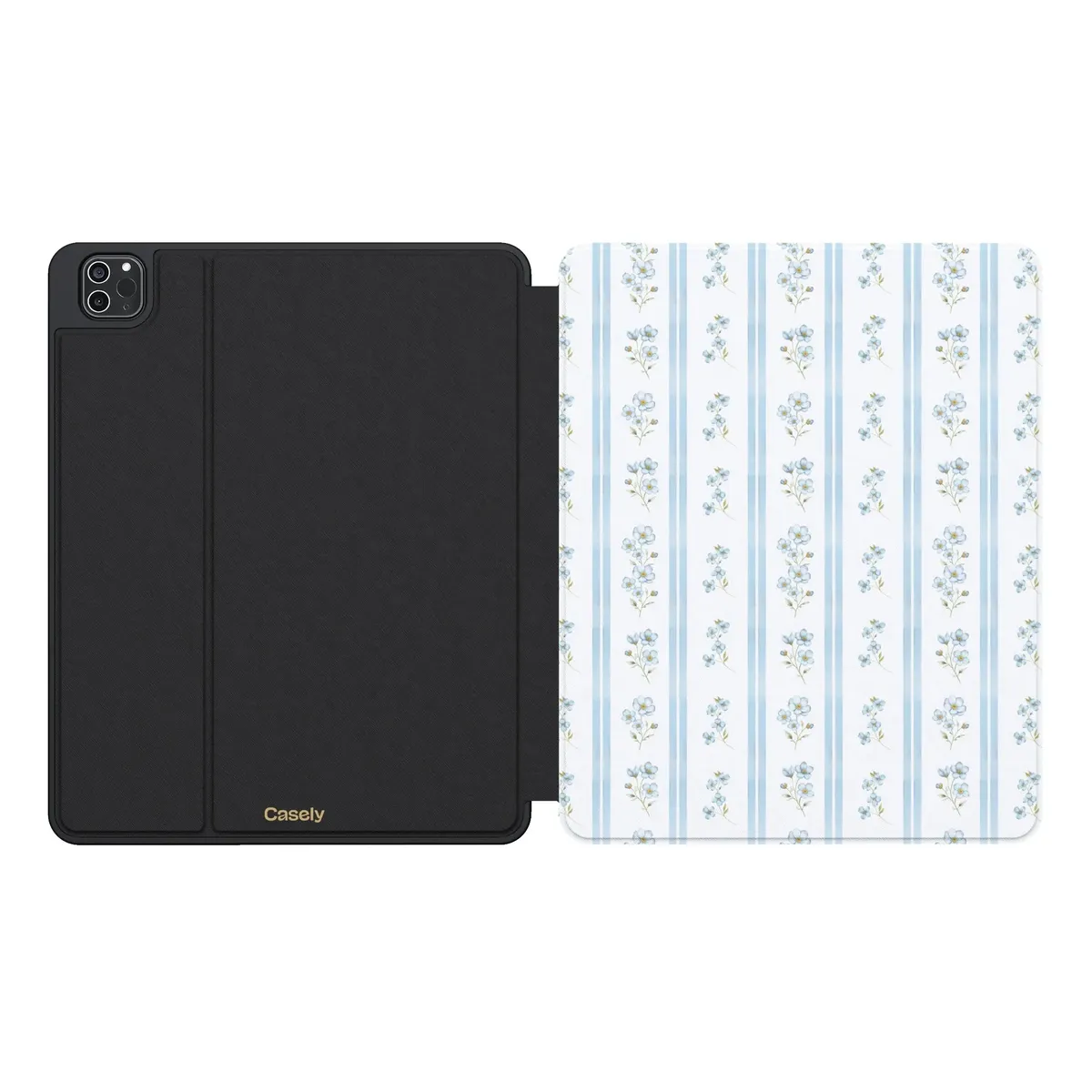 Cottage Stripe | Blue Floral iPad Case - Image 7