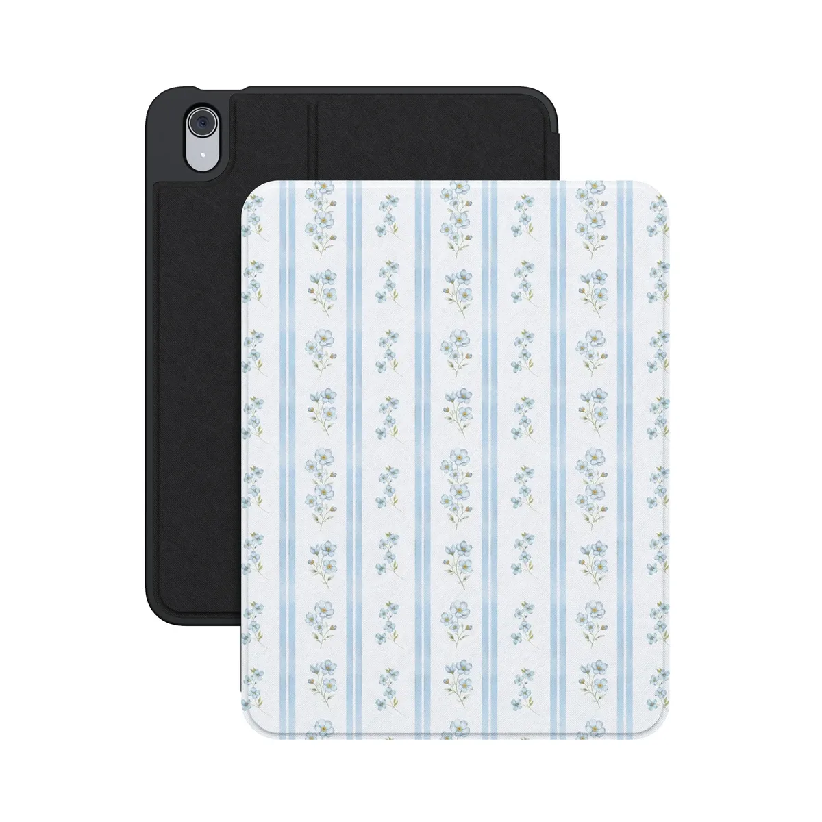 Cottage Stripe | Blue Floral iPad Case - Image 9