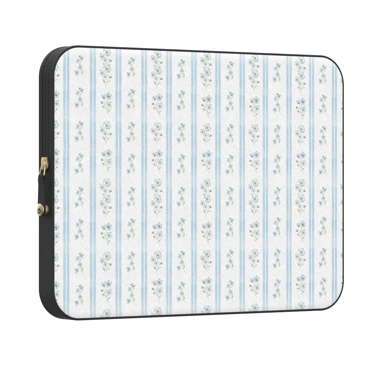 Cottage Stripe | Blue Floral Laptop Case