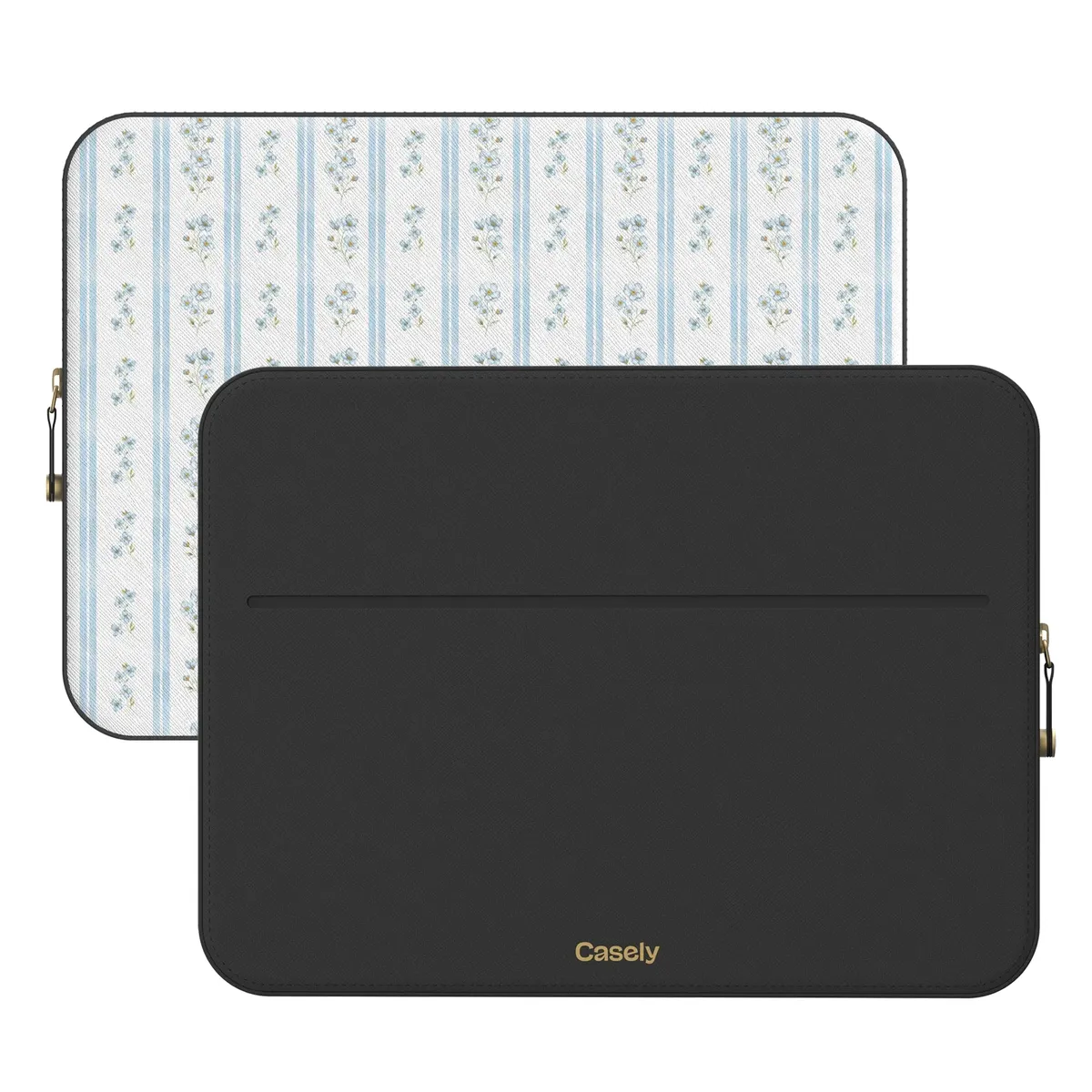 Cottage Stripe | Blue Floral Laptop Case - Image 12