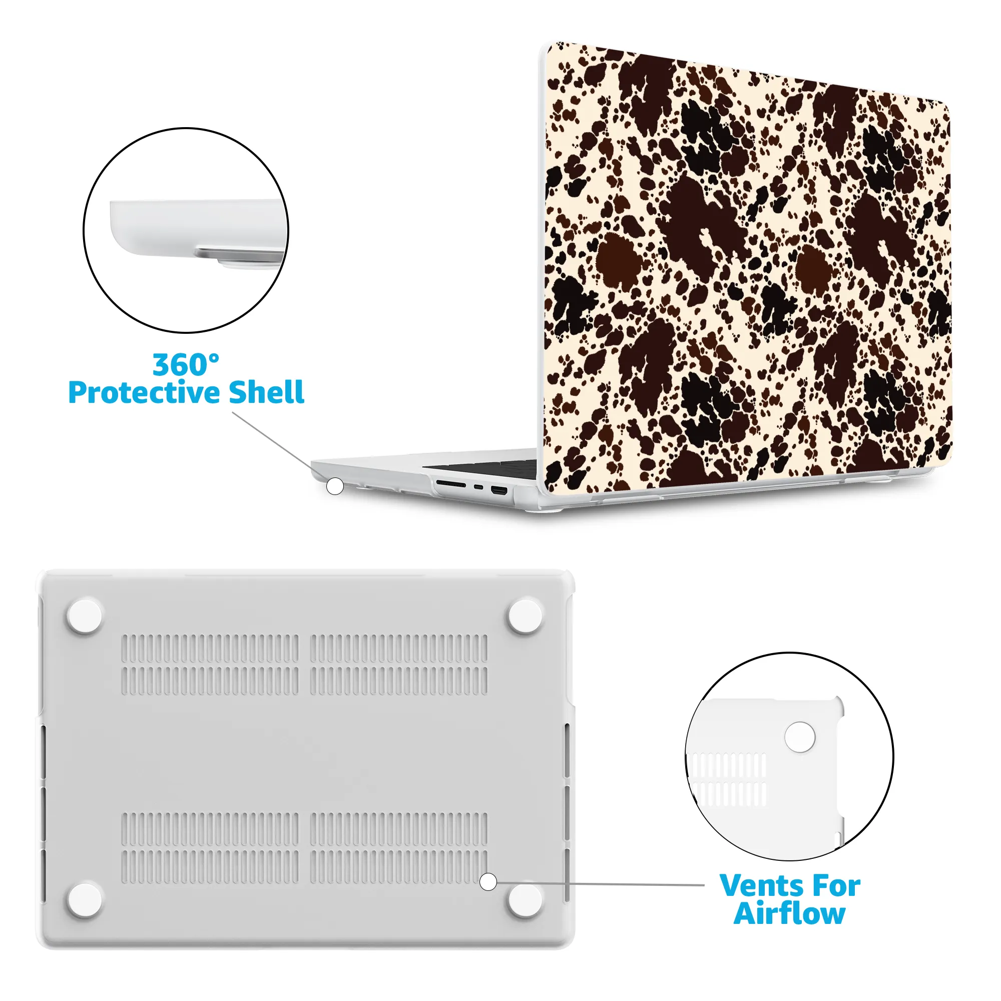 Cowgirl Envy | Cow Print Laptop Shell - Image 11