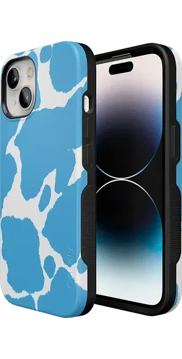 Current MOOd | Light Blue Cow Print Case - Image 74