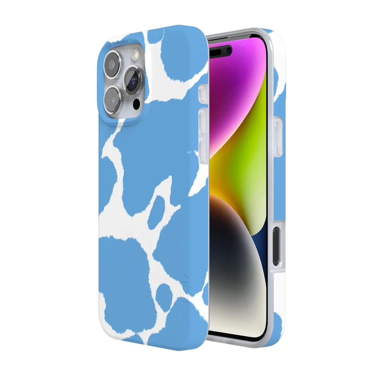 Current MOOd | Light Blue Cow Print Case - Image 95