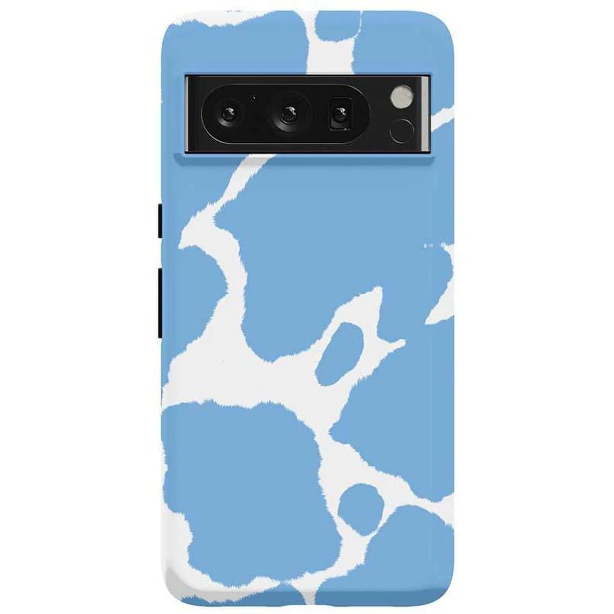 Current MOOd | Light Blue Cow Print Google Pixel Case - Image 14