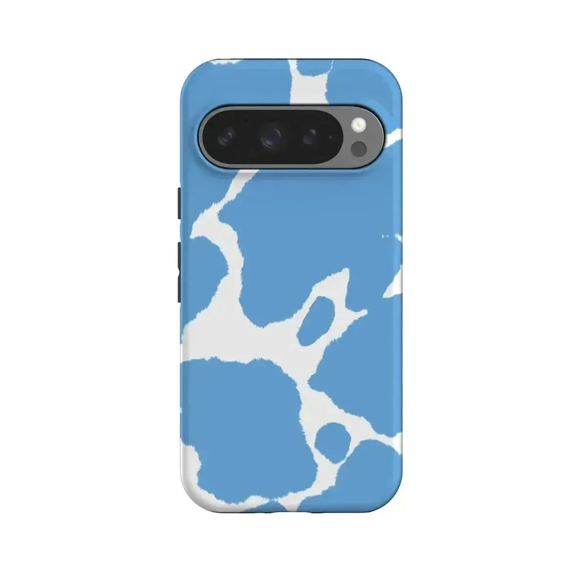 Current MOOd | Light Blue Cow Print Google Pixel Case - Image 19