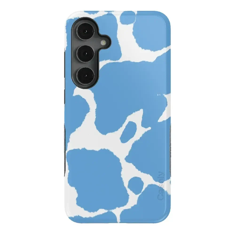 Current MOOd | Light Blue Cow Print Samsung Case - Image 15