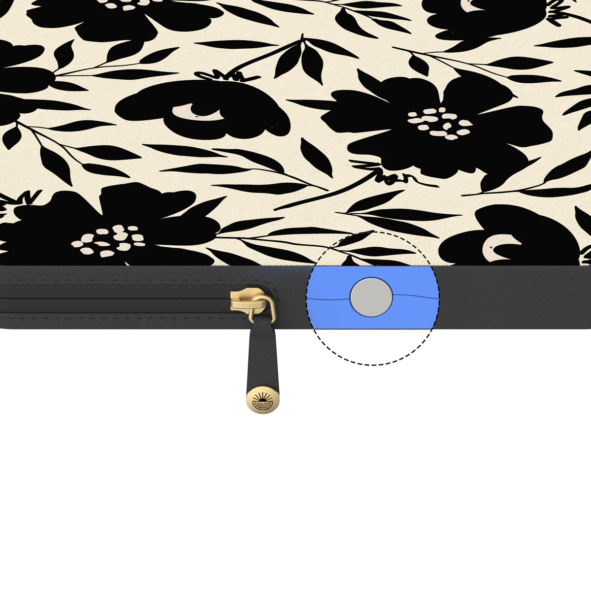 Dark Fantasy | Contrast Floral Laptop Case - Image 5