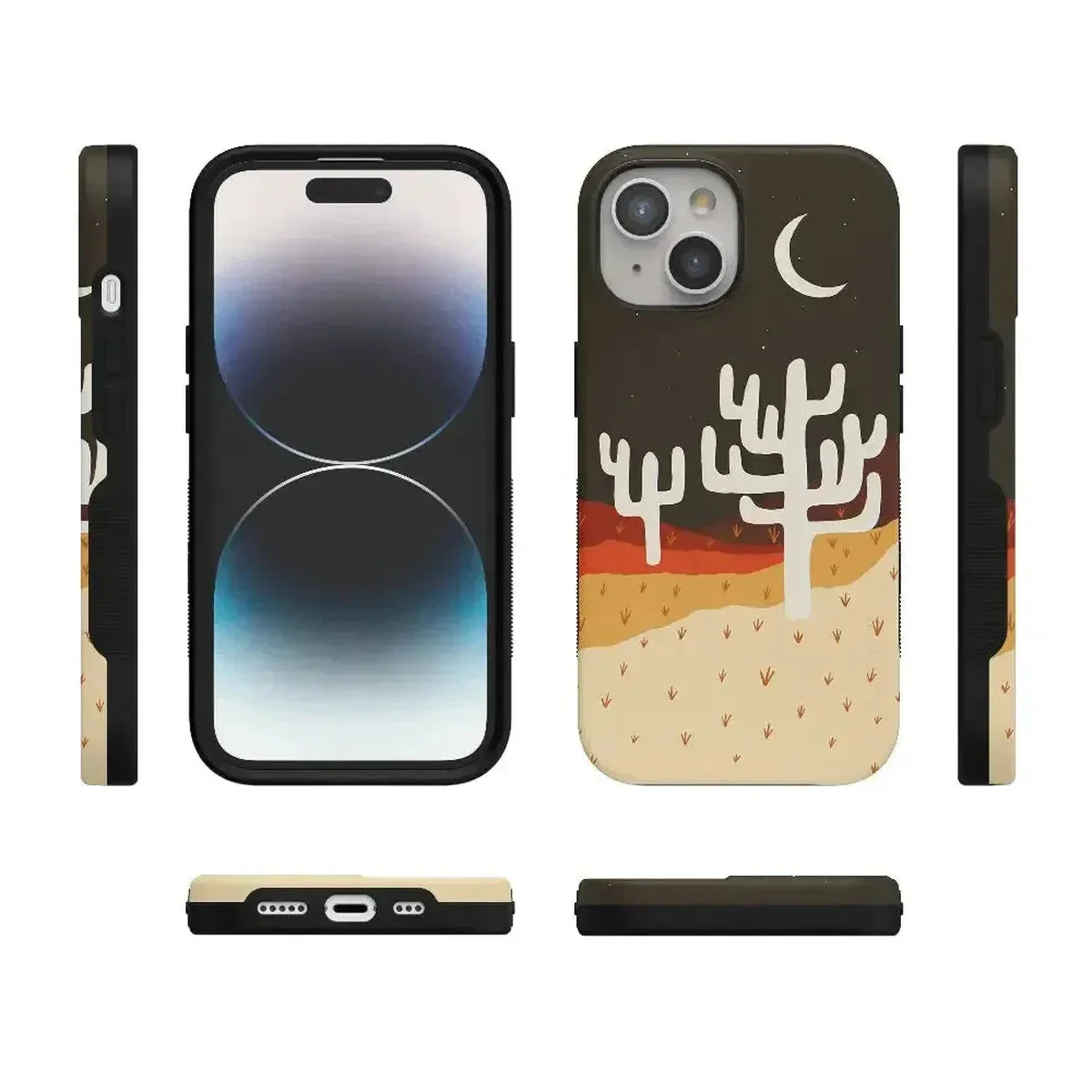 Desert Nights | Cactus Colorblock Case - Image 84