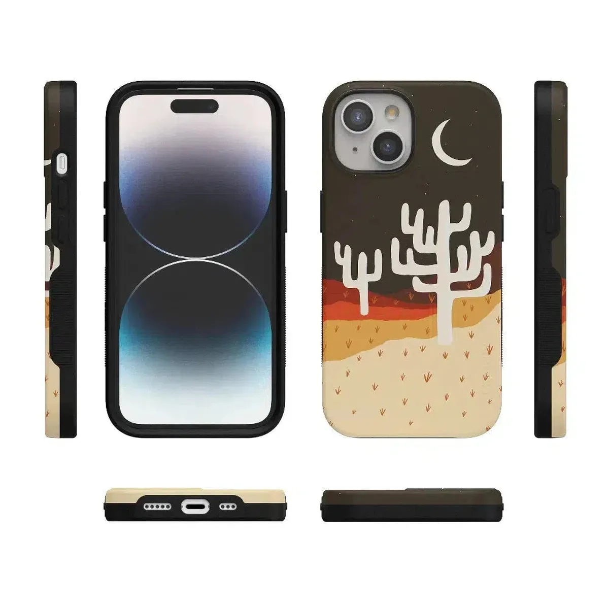 Desert Nights | Cactus Colorblock Case - Image 92
