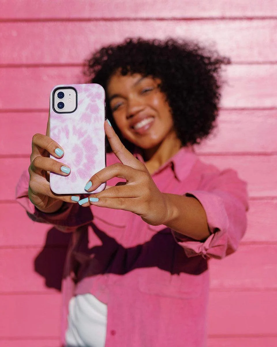 Down for Whatever | Light Pink Tie Dye Case - Image 49