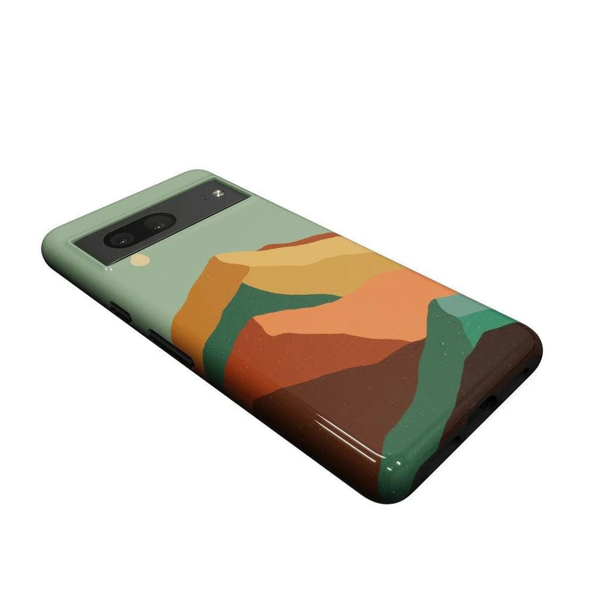 Endless Peaks | Colorblock Mountain Google Pixel Case - Image 8