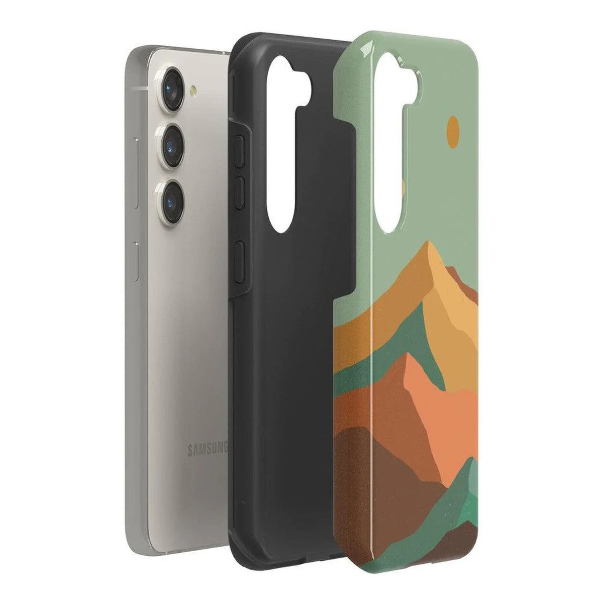 Endless Peaks | Colorblock Mountain Samsung Case - Image 18