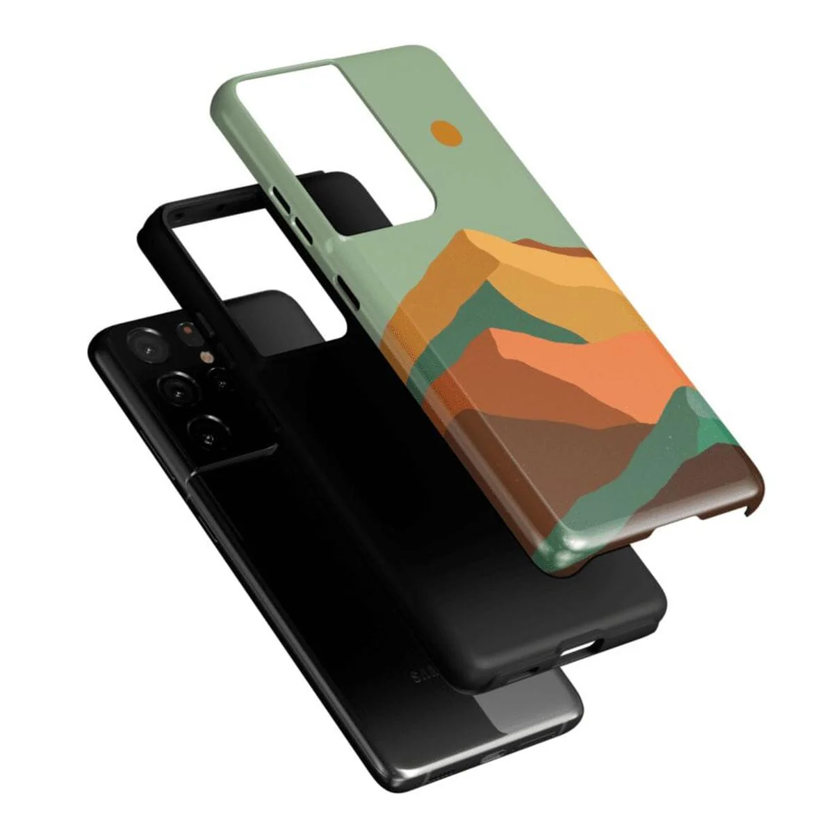 Endless Peaks | Colorblock Mountain Samsung Case - Image 33