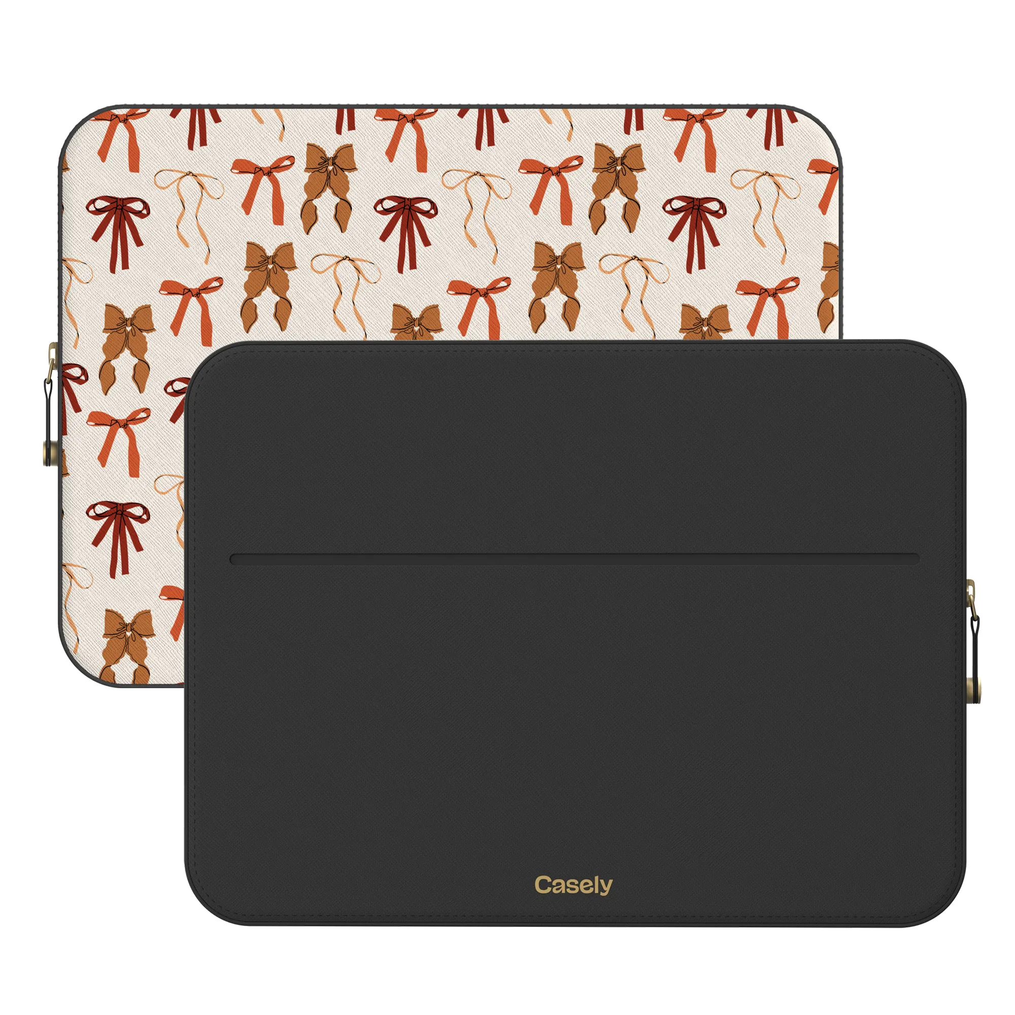 Fall Girlie | Pumpkin Spice Bows Laptop Case - Image 2