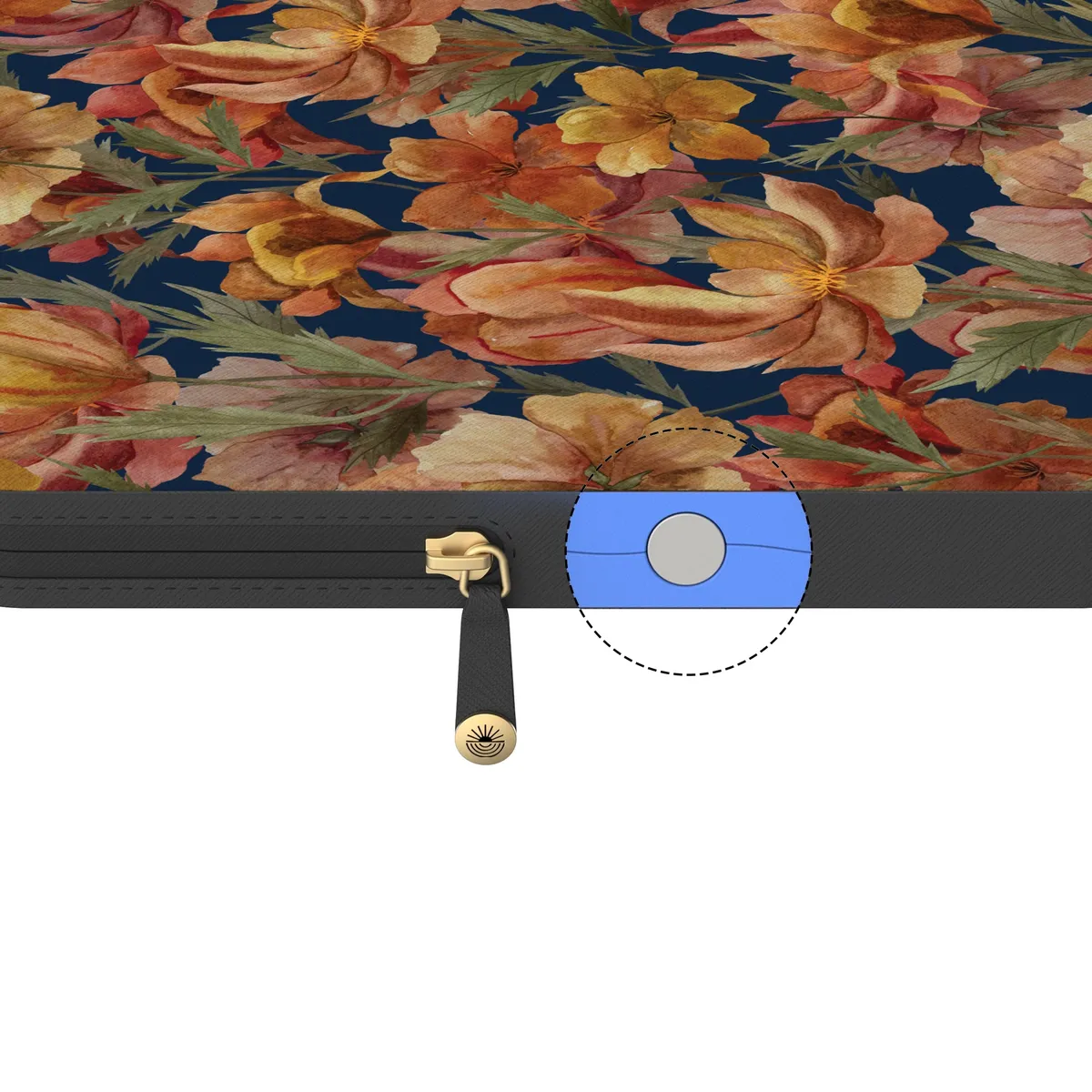 Fallen Gold | Antique Floral Laptop Case - Image 15