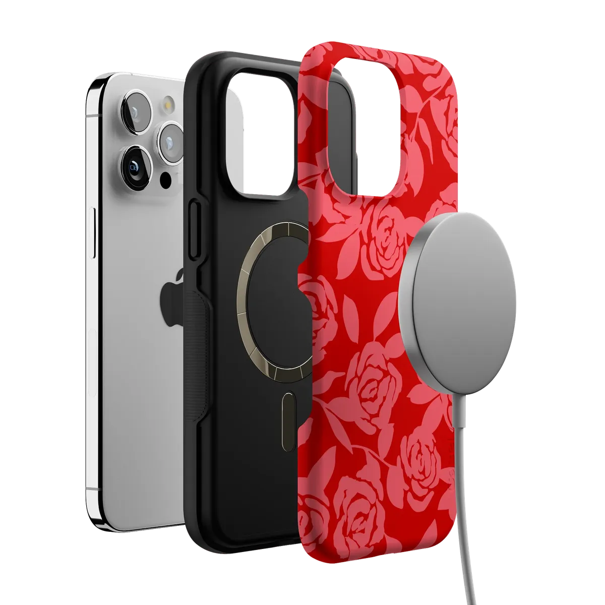 Final Rose | Red & Pink Floral Case - Image 45
