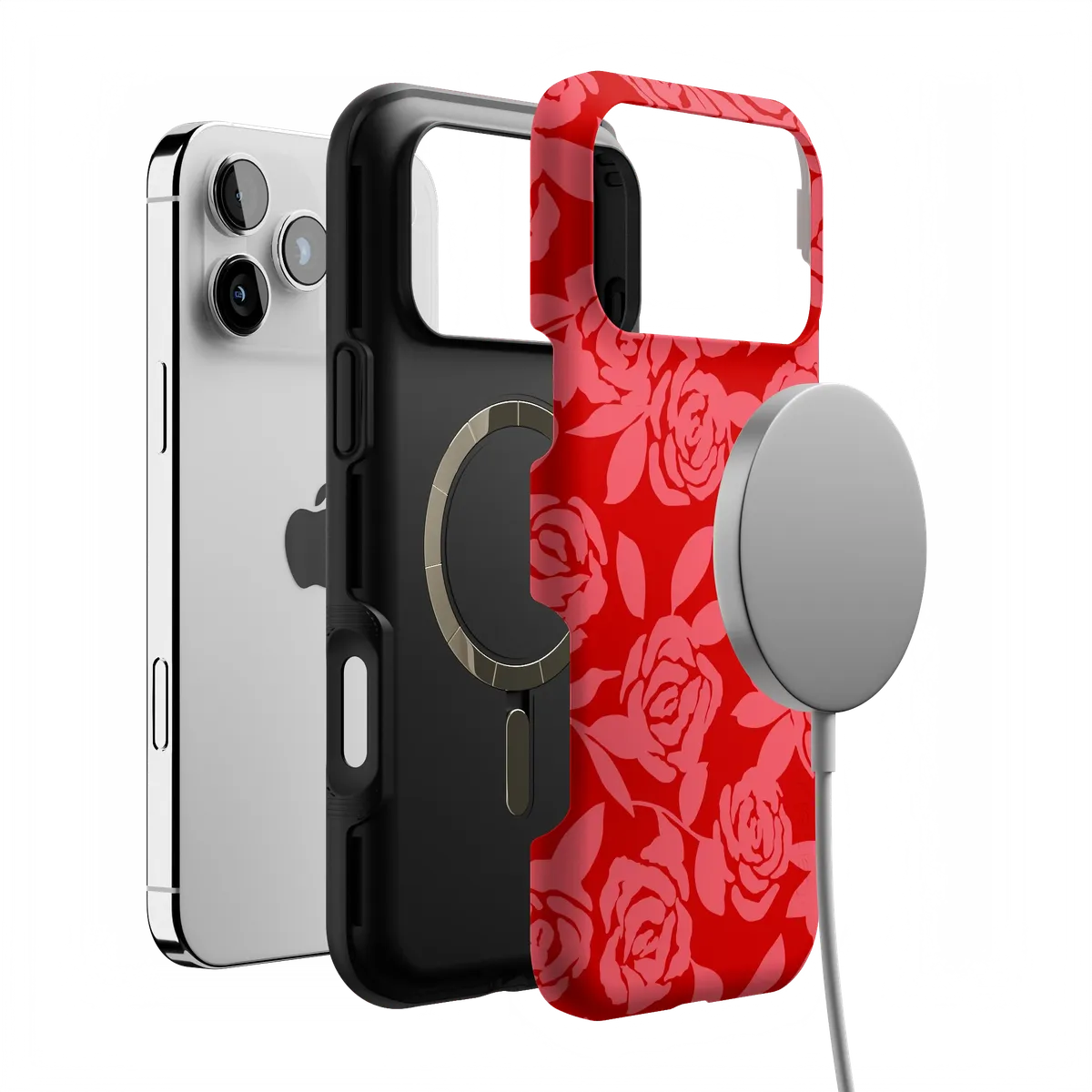 Final Rose | Red & Pink Floral Case - Image 5