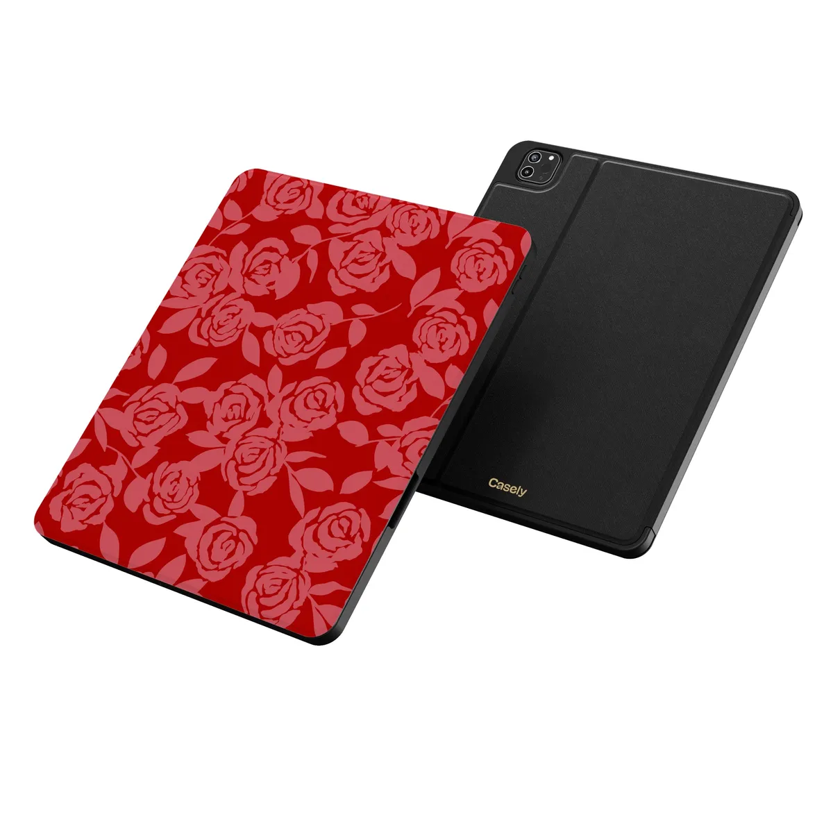 Final Rose | Red & Pink Floral iPad Case - Image 2