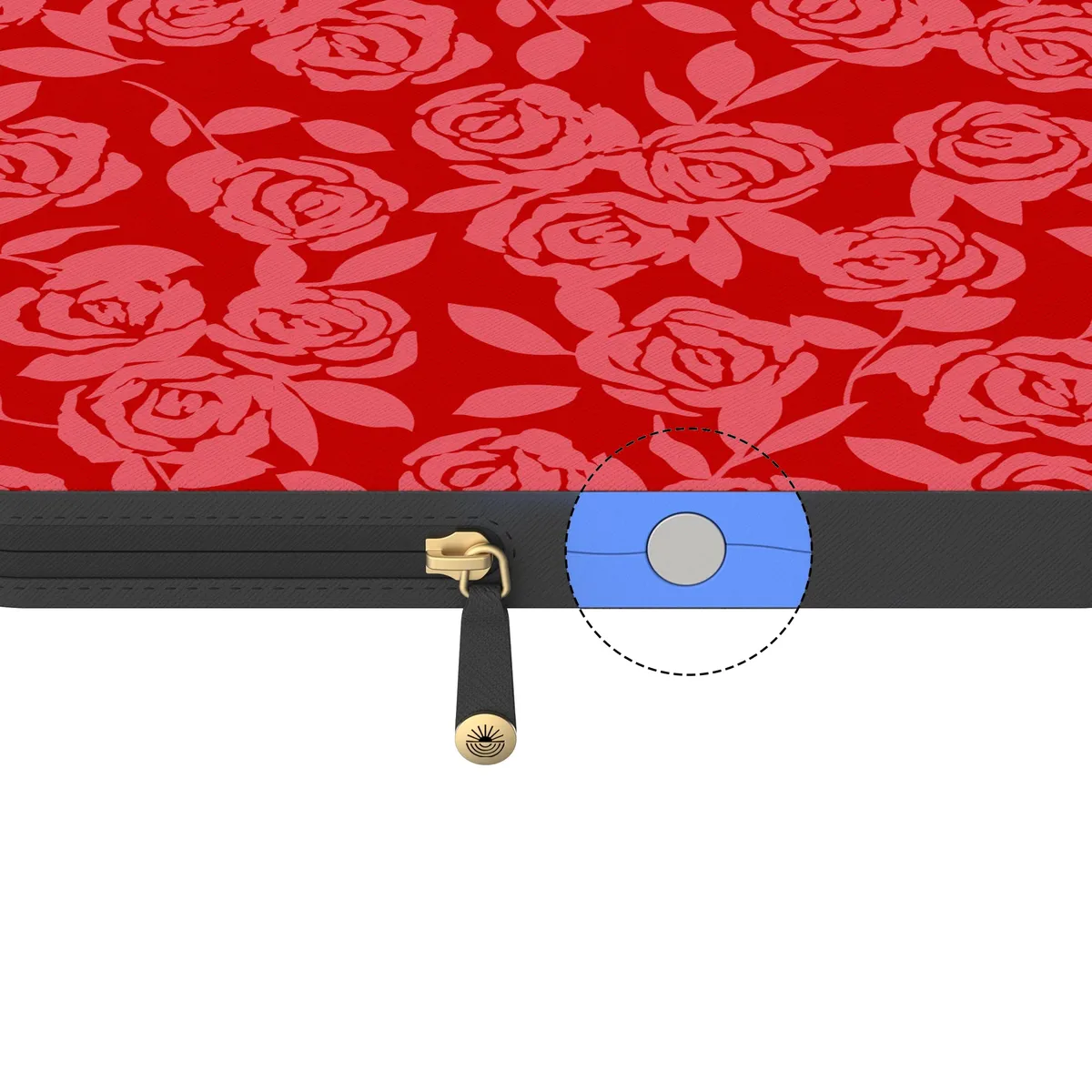 Final Rose | Red & Pink Floral Laptop Case - Image 15