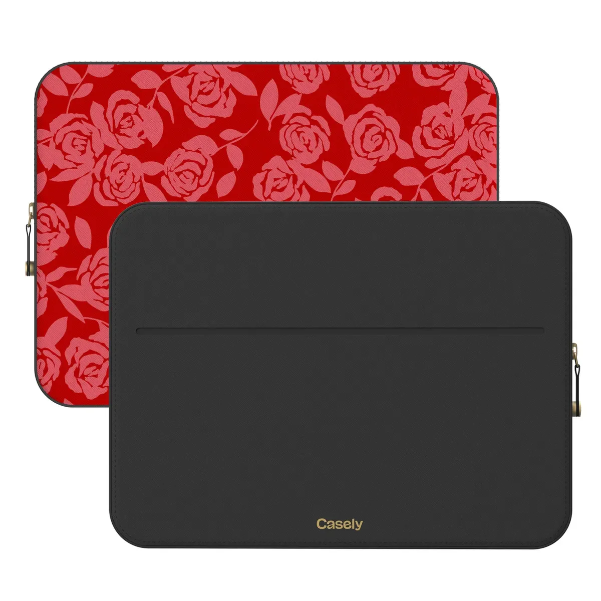 Final Rose | Red & Pink Floral Laptop Case - Image 2