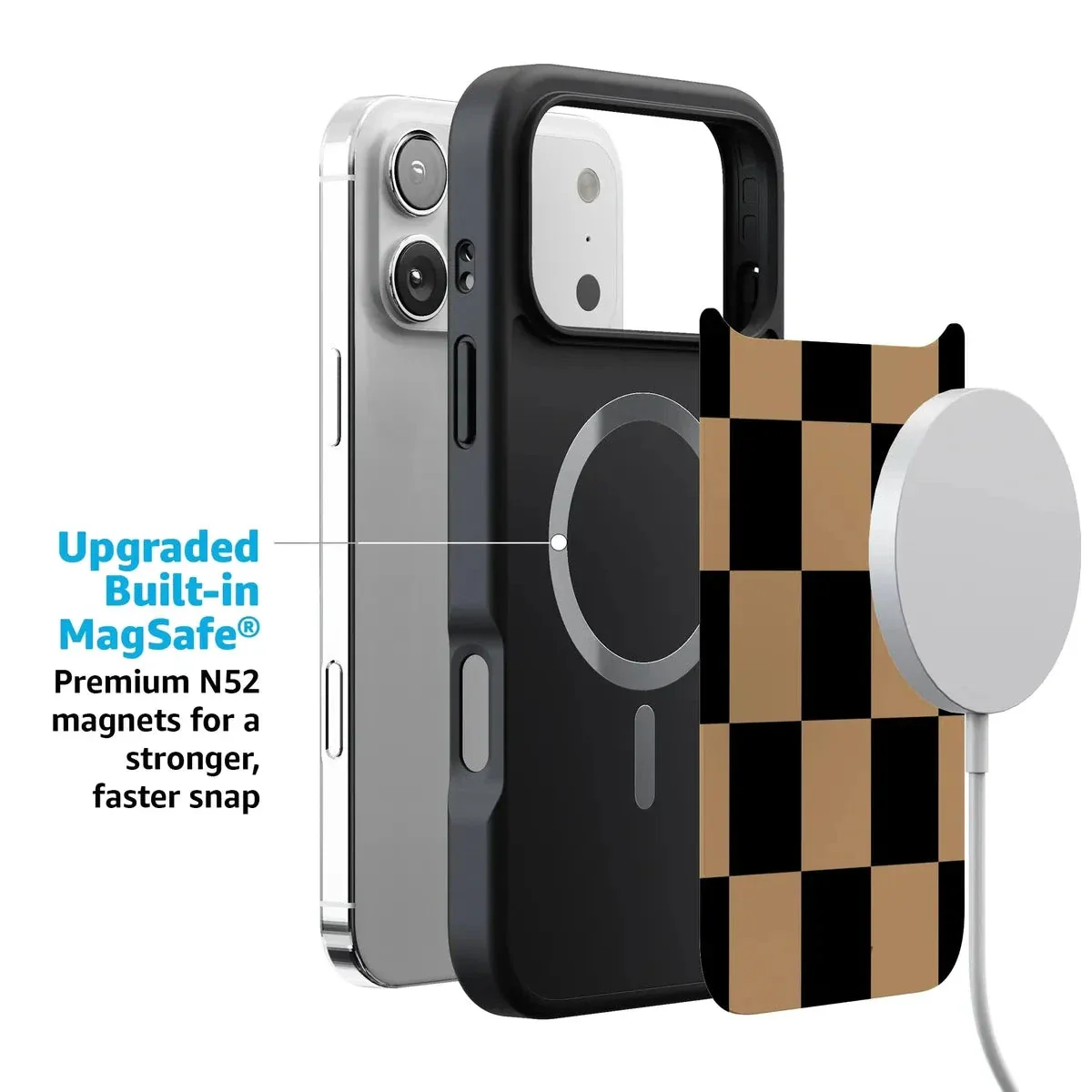 Fit Check | Black & Brown Checkerboard Case - Image 18