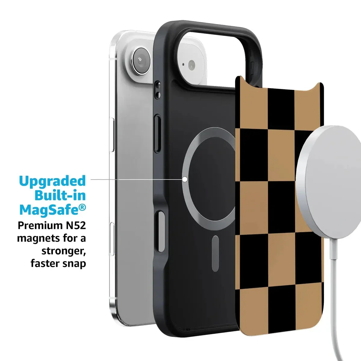 Fit Check | Black & Brown Checkerboard Case - Image 28