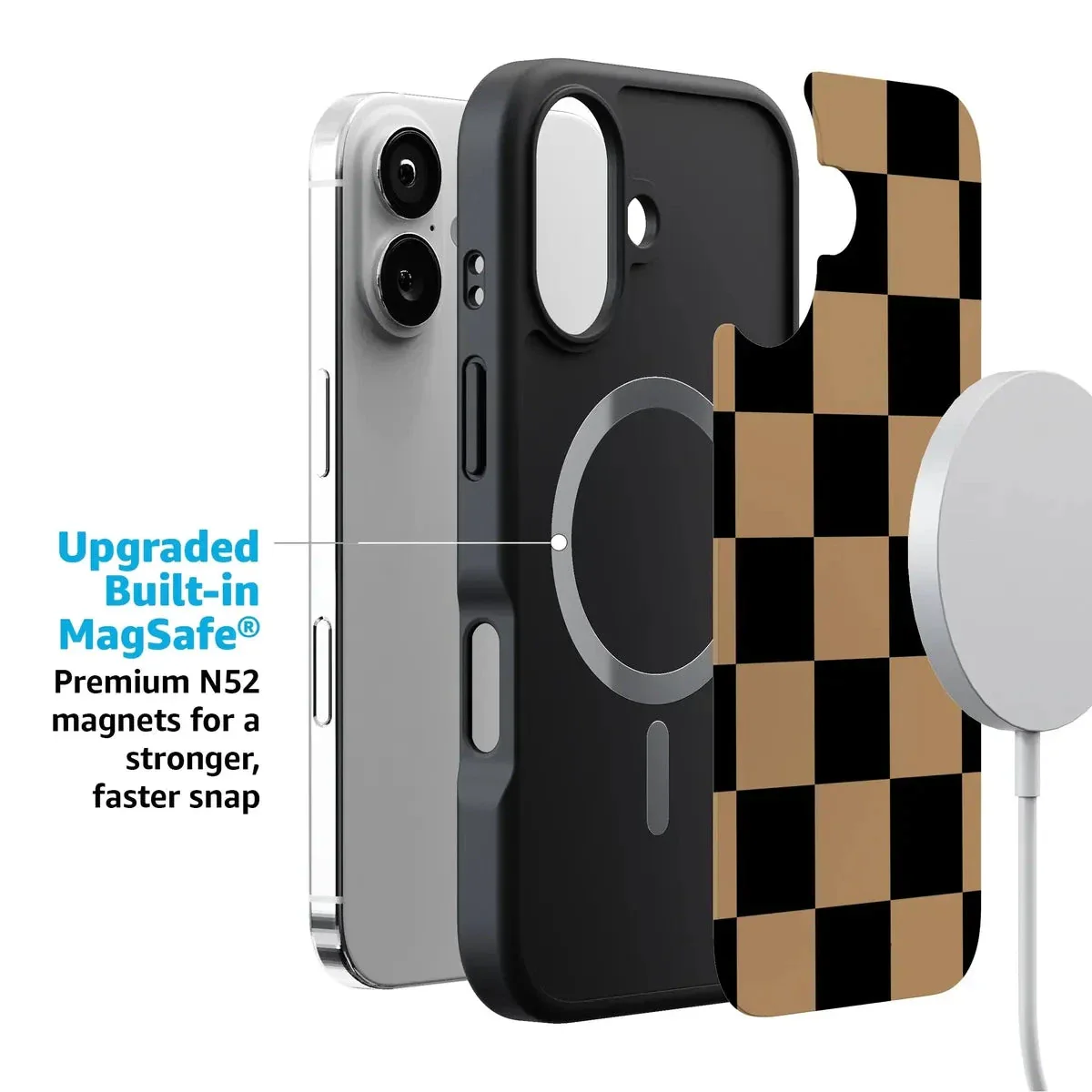 Fit Check | Black & Brown Checkerboard Case - Image 33