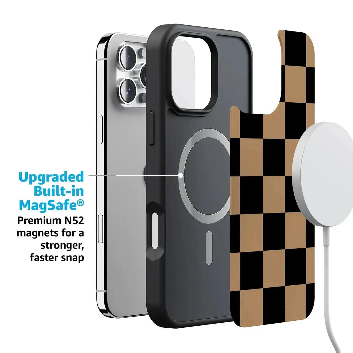 Fit Check | Black & Brown Checkerboard Case - Image 42