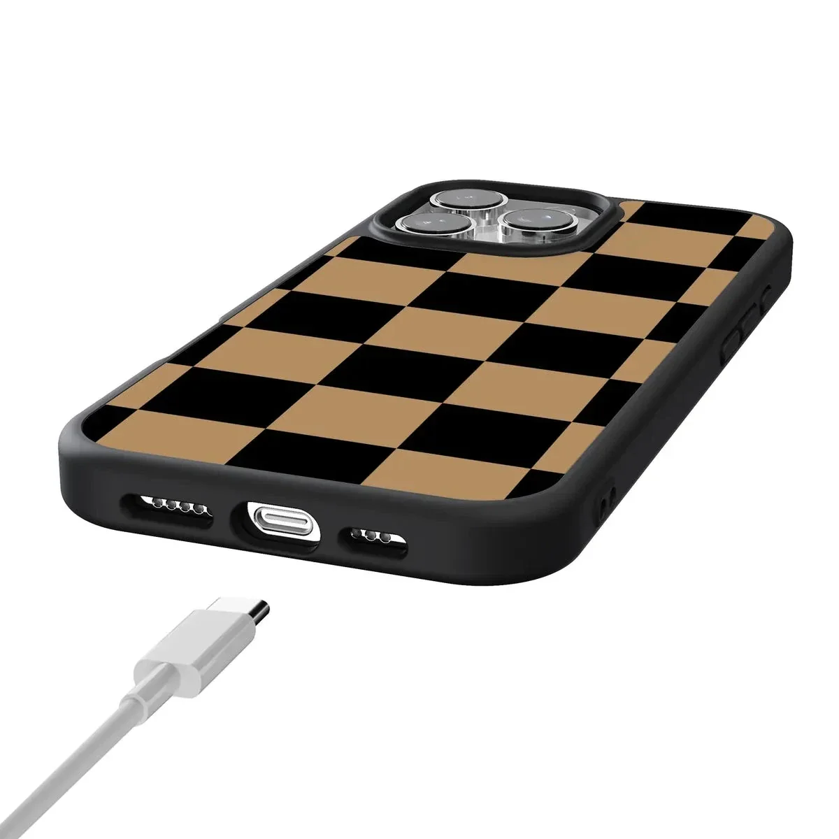 Fit Check | Black & Brown Checkerboard Case - Image 45