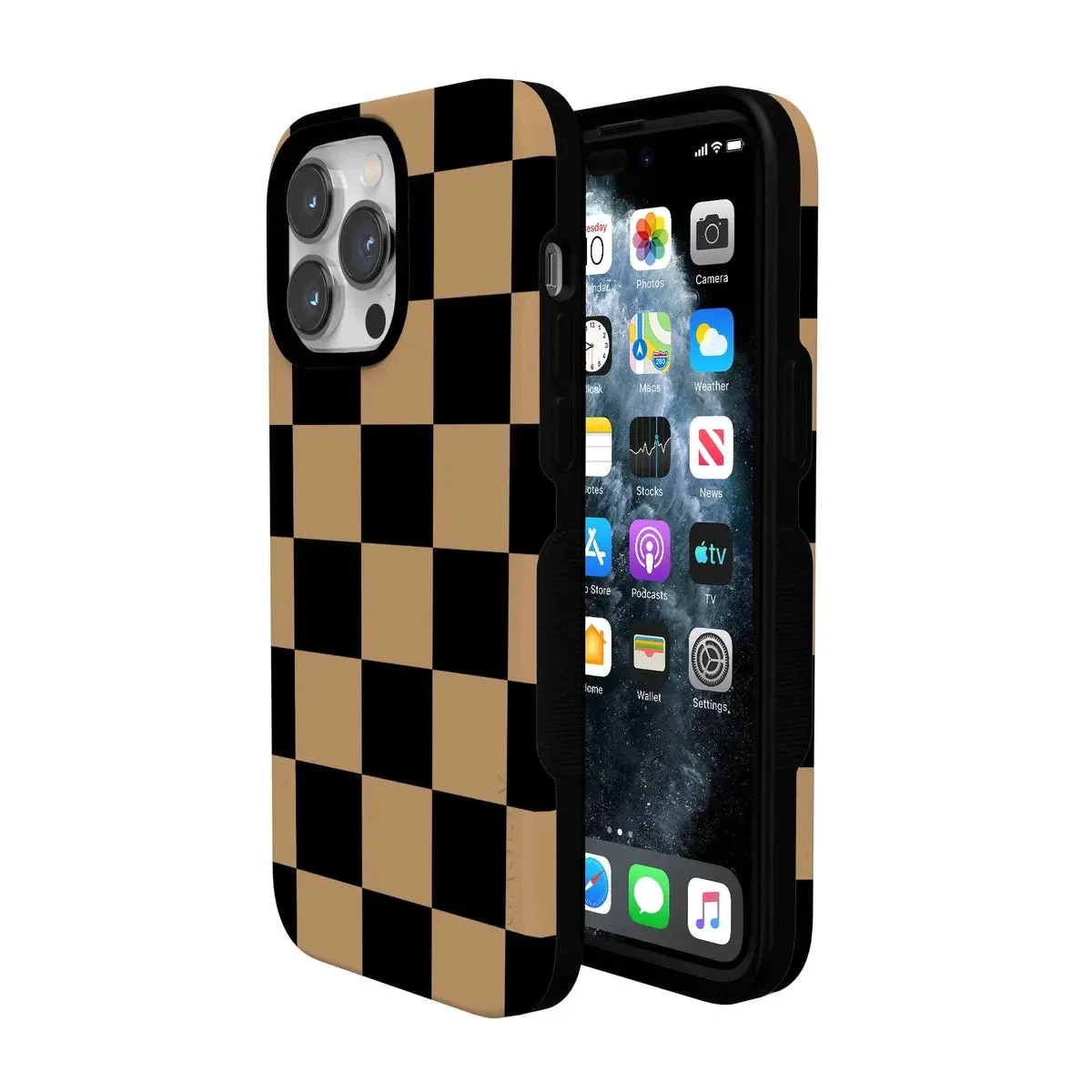 Fit Check | Black & Brown Checkerboard Case - Image 81