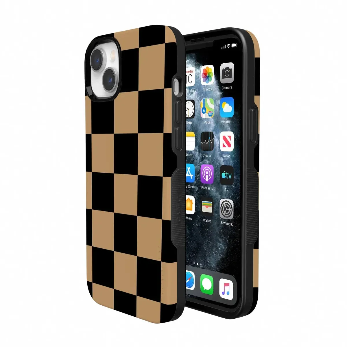 Fit Check | Black & Brown Checkerboard Case - Image 85